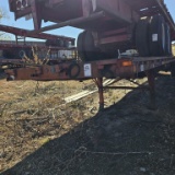 Tandem axle high flat trailer