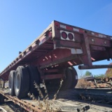 Tandem axle high flat trailer