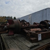 Assorted axles, metal on top of deck