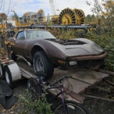 Early 70s Corvette With Trailer