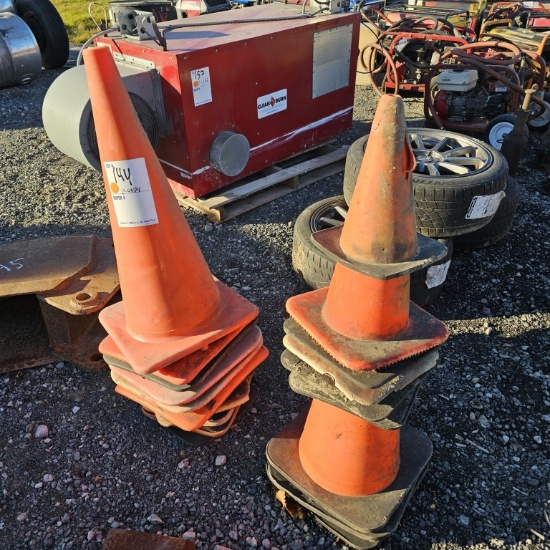 Assorted road cones