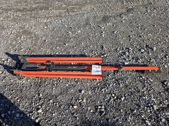 Construction sign frame