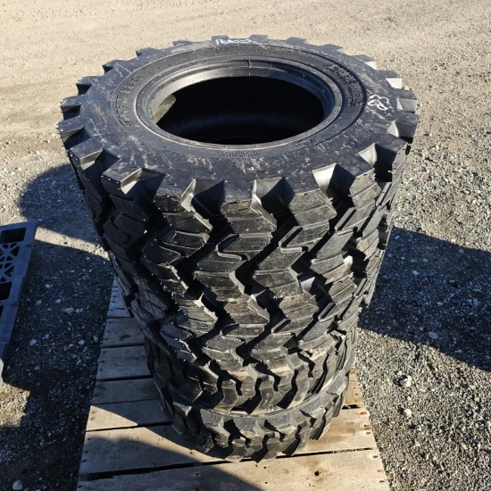(4) forerunner 12-16.5 skidsteer tires
