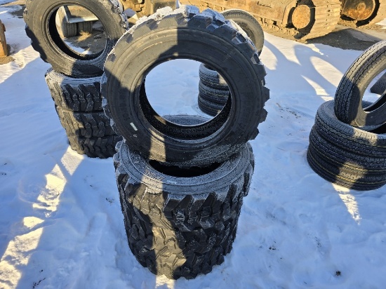 4 New Forerunner 10-16.5 Skidsteer Tires