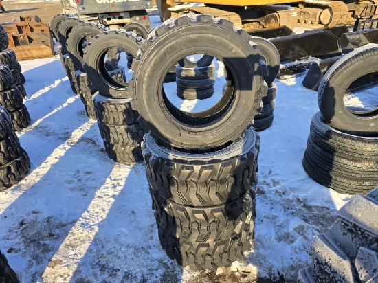 4 New Forerunner 12-16.5 Skidsteer Tires