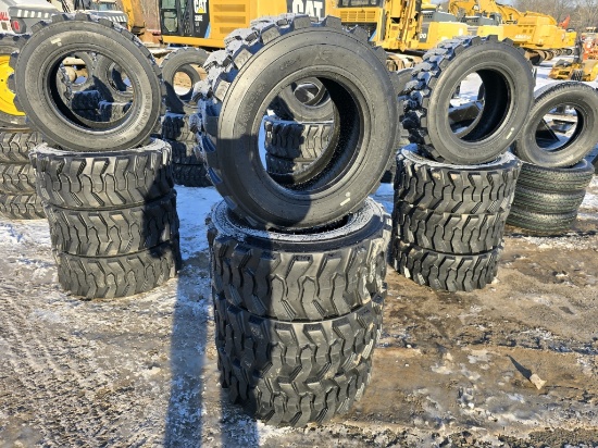 4 New Forerunner 12-16.5 Skidsteer Tires
