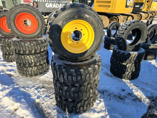 4 New Forerunner 12-16.5 Skidsteer Wheels