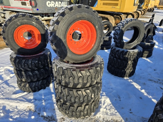4 New Forerunner 12-16.5 Skidsteer Wheels