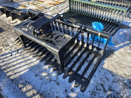 New 76in Hyd Grapple Bucket