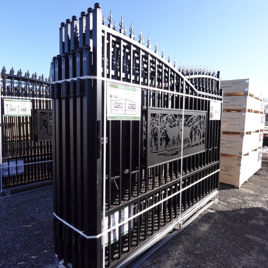 New Allmetal 7ft X 20ft Metal Farm Driveway Gate