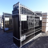 New Allmetal 7ft X 20ft Metal Farm Driveway Gate