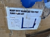 New 2 Post 10,000lbs Floor Plate Lift