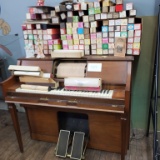 Player Piano With Player Piano Rolls