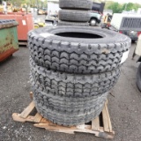 Lot (4) Doublecoin Tires 11r22.5