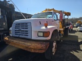 1998 Ford F800 Series Rack Body W/ Crane