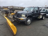 2003 Ford F550 Flatbed W/ Plow