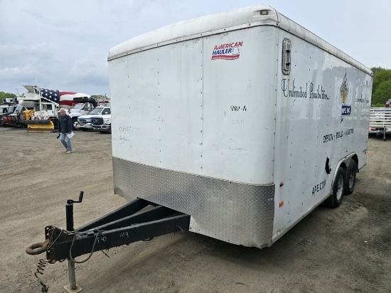 2016 american hauler tandem axle enclosed trailer