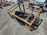 New Mower King Skidsteer Auger 2 Bits