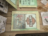 2 Retro Vintage Signs Harley Davidson/ mobil gas