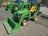 2015 John Deere 1025r Tractor W/ Backhoe