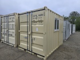 New 10ft Storage Container W/window And Side Door