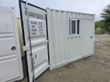 New 10ft Storage Container W/window And Side Door