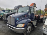 2009 Kenworth T300 Flatbed W/  Palfinger