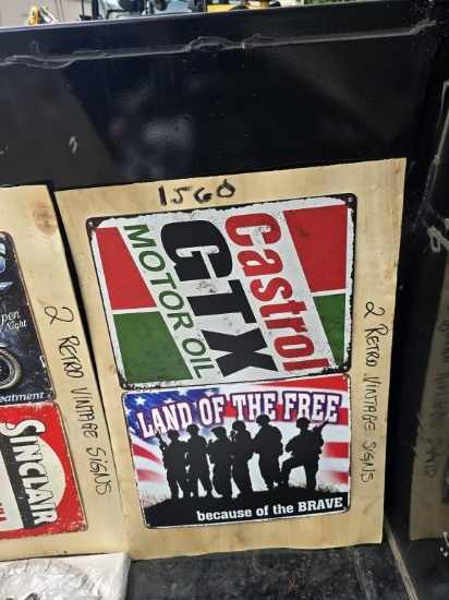 2 Retro Vintage Castrol Oil / Land Of The Free