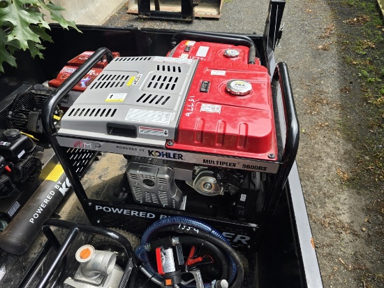 Kohler Air Compressor, Water Pump, 2 Generators,