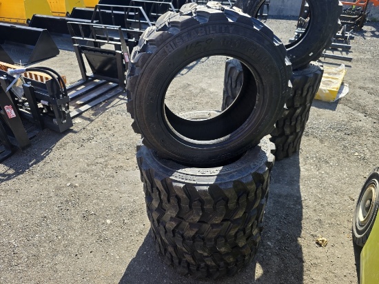 New Set Of 4 Forerunner 10-16.5 Skidsteer Tires