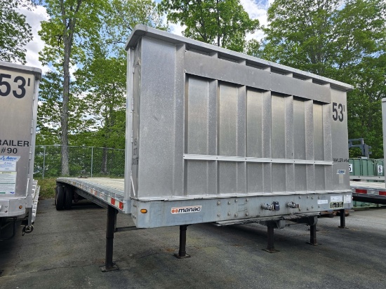 2013 Manac 53ft Flat Deck Trailer