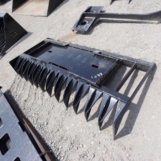 New Kit Container 70in Skid Steer Root Rake