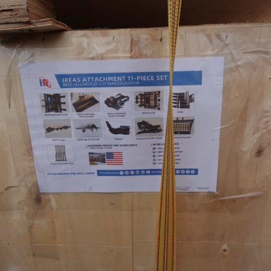 New Ireas Mini Excavator Attachment Set