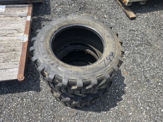 (2) 10-16.5 Skidsteer Tires