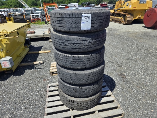 Set Of (6) Lt235/80r17 Rims And Tires