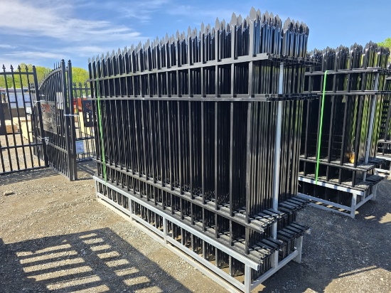 New Lot of 20 Steel Fence Panels