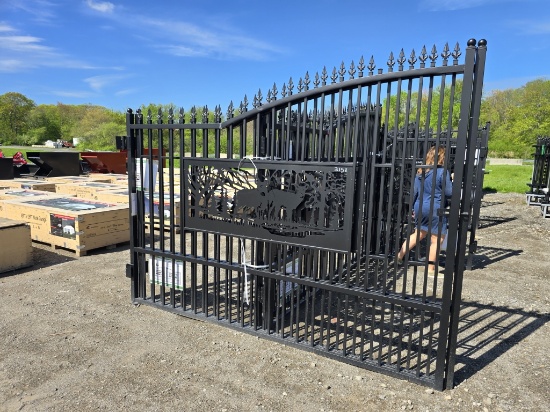 New All Metal 7ft X 20 Metal Farm Gate