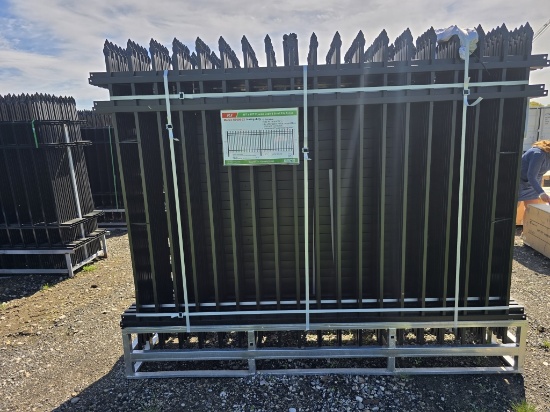 New 8ft X 6ft Powder Coated Steel Site Fence