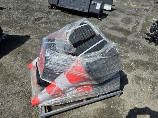 Lot Of Road Cones With Weights