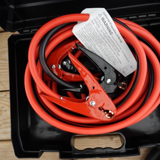 New Set Of Heavy Duty Booster Cables 25ft 1ga