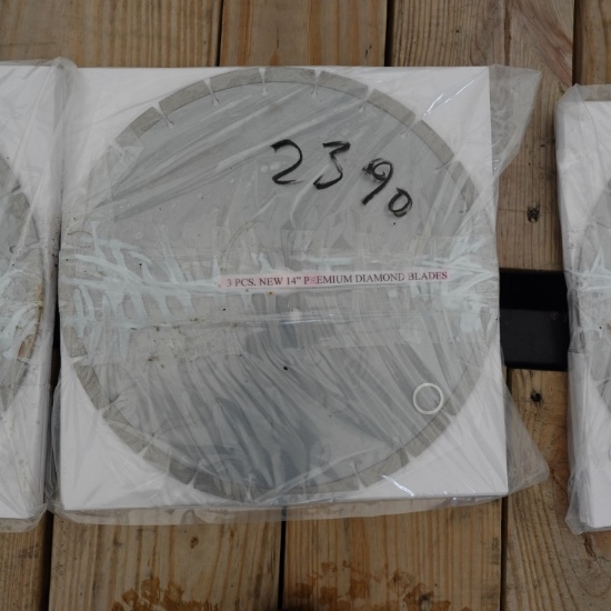New 3pcs 14in Diamond Blades