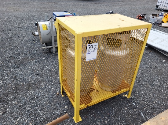 Industrial Gas Cylinder Storage Cage