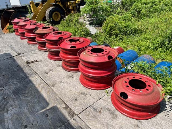 Lot (13) Used Heavy-Duty Truck Rims