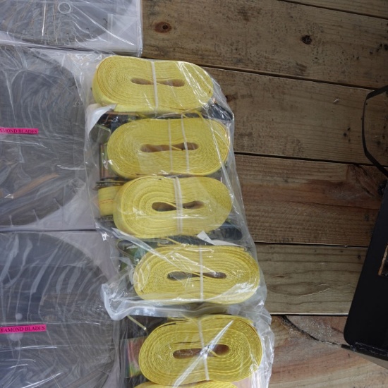 New 4 Pack Ratchet Cargo Straps