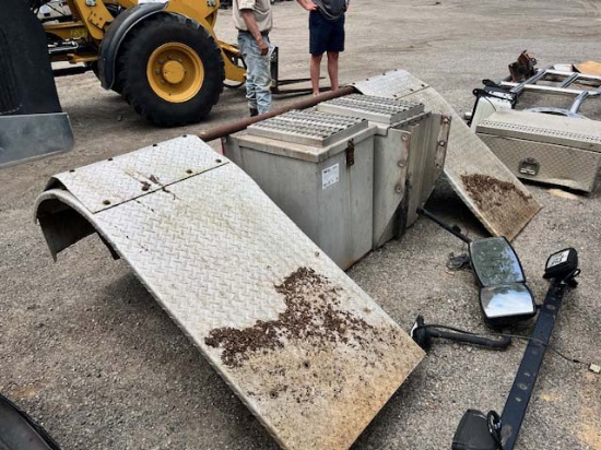 Truck Half Fenders and Chain Box Lot