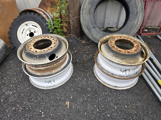 Set Of 4 Steel Wheels