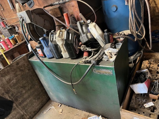 Tank With Assorted Motor Oil