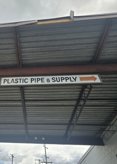 Plastic Pipe And Supply Sign