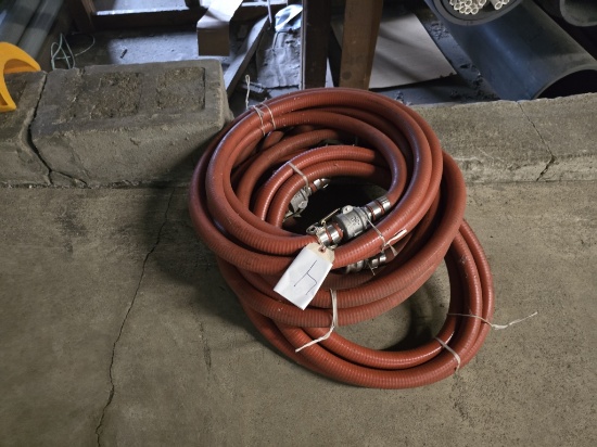 20ft Pvc 1 1/2in Hose W/ Disconnects