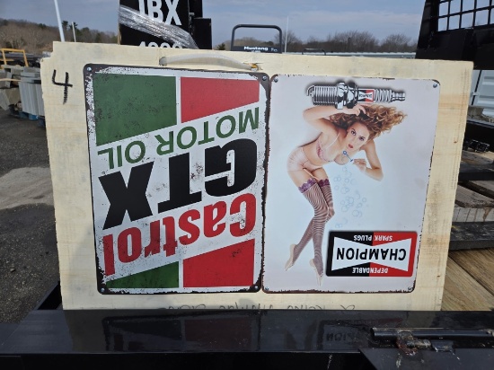 2 Retro 12in X 16in Vintage Signs